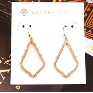 Kendra Scott Sophia 14k rose gold over brass French wire pierced earrings - NWC